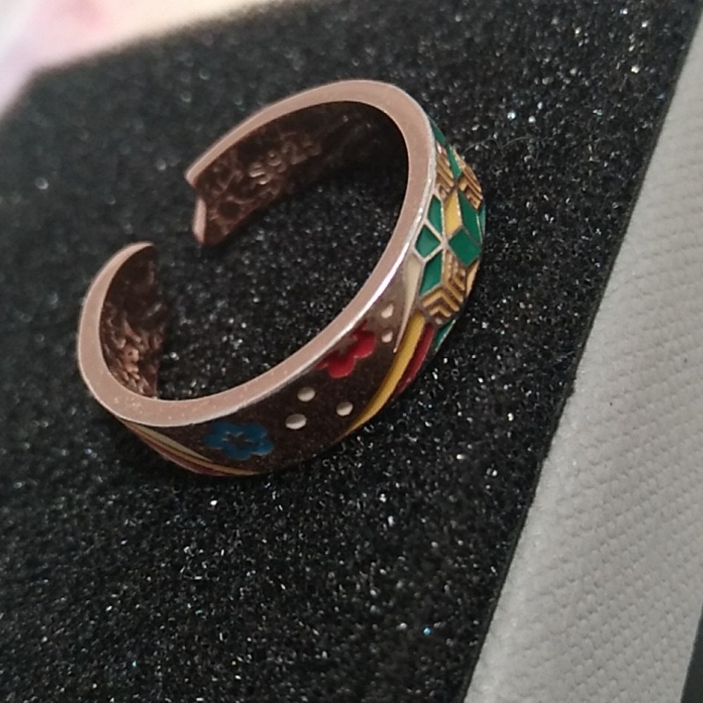 LANMENSY Demon Slayer Anime Ring 18kt Rose Gold Over 925 Sterling Silver Sz.7 - Picture 8 of 12